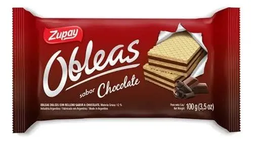 Obleas Chocolate Zupay x 100g