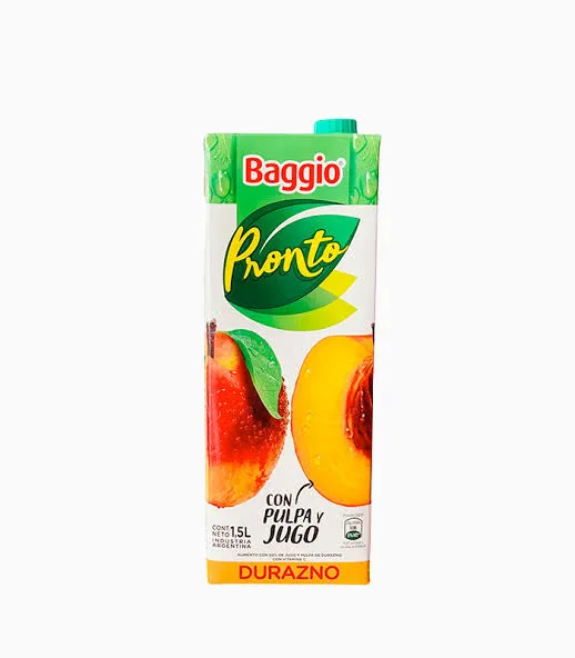 Baggio Pronto Durazno x 1,5 litros