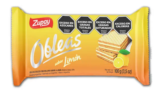 Obleas Limón Zupay x 100g