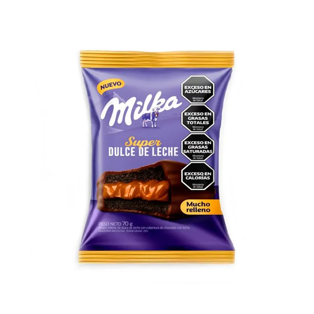 Alfajor Milka Super Dulce de Leche