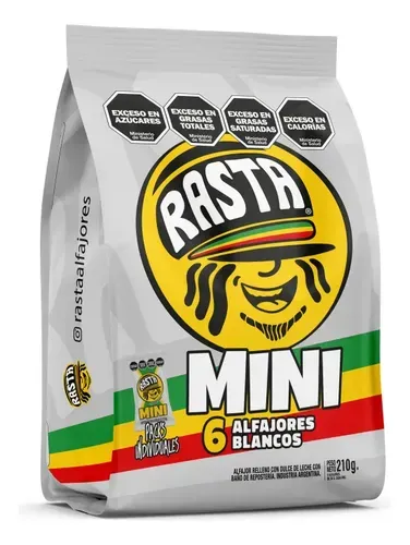 Alfajor Rasta Blanco Mini x 6u.
